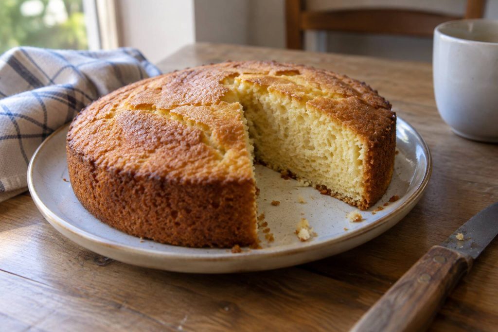 un gâteau moelleux